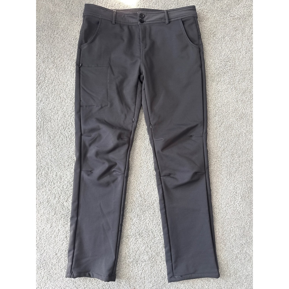 Ketchi Sitka Womens Fleece Lined Softshell Hiking Pants Charcoal Gray‎ Size 12